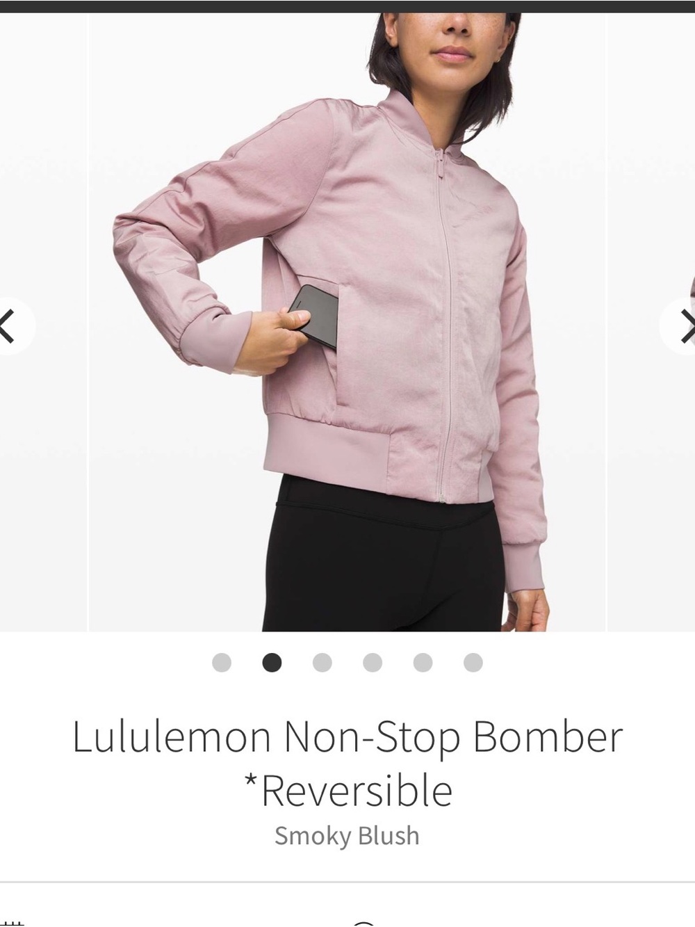 Lululemon bomber jacket